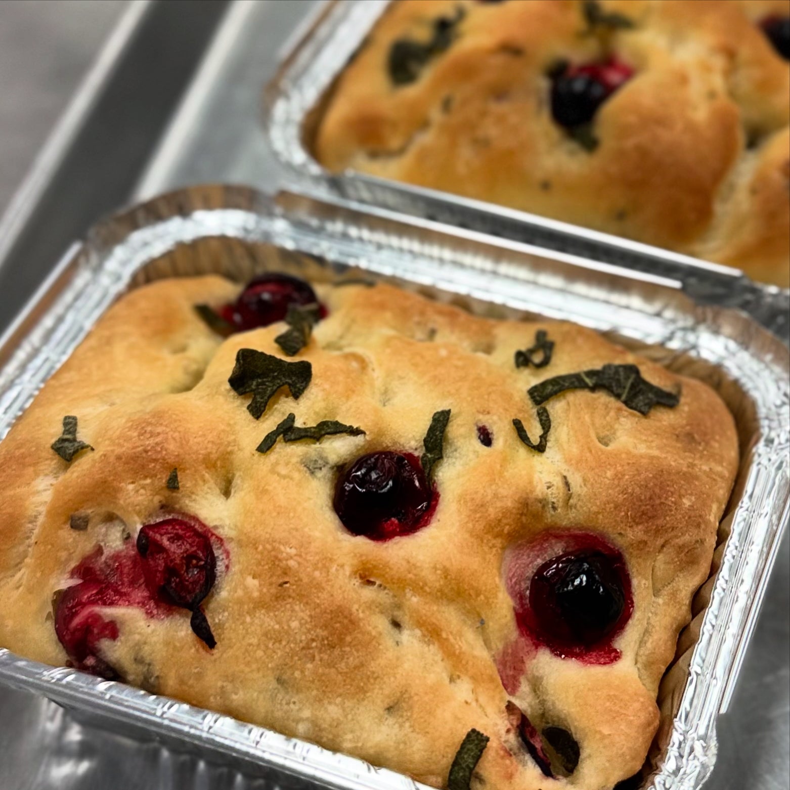 Cranberry Sage Focaccia
